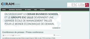 Le CERAM Business School et le Groupe ESC Lille fusionnent