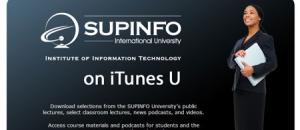 SUPINFO,  première école d'ingénieur européenne et l'une des premières au monde sur iTunes U