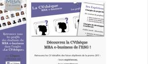 Le MBA ESG e-business lance une application Facebook CVthèque