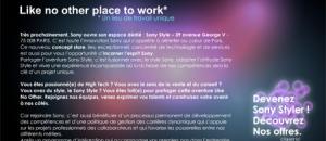 Sony lance Ultimate Place to Work !