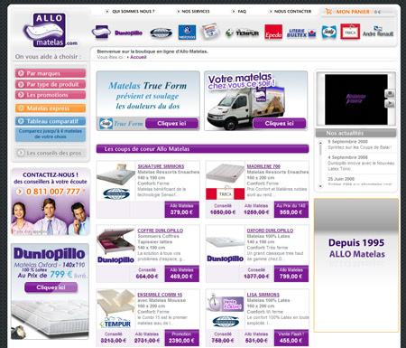 Allomatelas.com : Les matelas � prix discount pour faire des bons gros dodos!