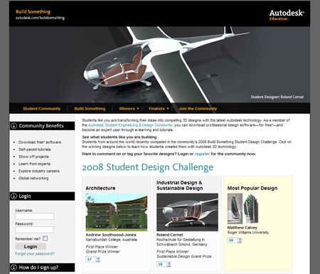 Autodesk met en ligne la nouvelle version de son portail communautaire pour les étudiants en conception et en ingénierie