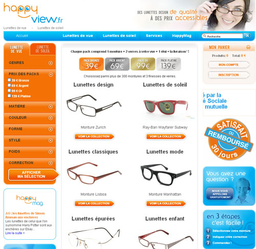 Happyview.fr propose aux jeunes de changer de look à prix mini