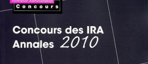 Concours des IRA - Annales 2010