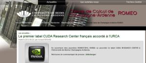 Premier label CUDA Research Center en France