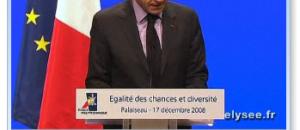 Egalité des chances : Discours du Président Nicolas SARKOZY