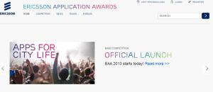 Concours pour étudiant : Ericsson Application Awards 2013