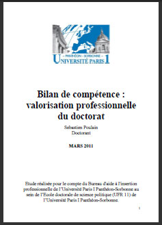 Bilan de compétence : valorisation professionnelle du doctorat