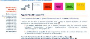 La Fondation Médéric Alzheimer lance son appel à « Prix de thèse et Bourses doctorales 2010-2011