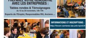 12e Forum Carrières du Management Jeudi 29 novembre 2012 à L'IAE de LYON