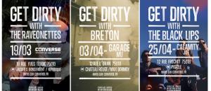 Converse lance ses GET DIRTY GIGS à Paris : 3 concerts exclusifs offerts aux grands fans de rock.