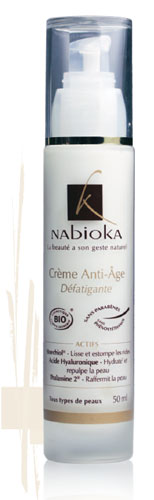 Nabioka : Crème Anti-Âge Défatigante
