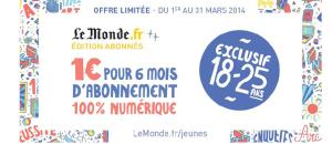 Bon plan étudiant : Abonnement Le Monde version Numérique pour 1 euro pendant 6 mois!