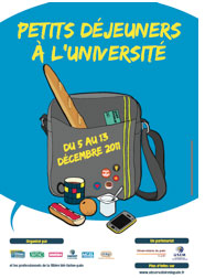 « Petits déjeuners à l'université » du 5 au 13 décembre 2011,