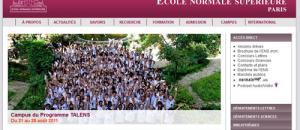 190 lycéens à L'École normale supérieure  du 21 au 28 août 2011