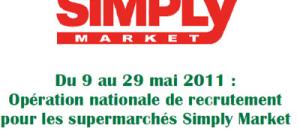 Opération nationale de recrutement pour les supermarchés Simply Market