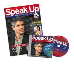 Georges Clooney à la une du numéro 2 de Speak Up