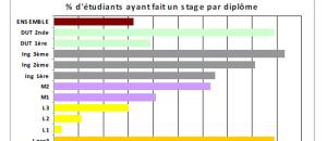 Stage et statistiques : les stages dans l'enseignement supérieur