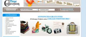 Lancement du site internet : www.troc-collection.fr - 1er site d'annonces GRATUITES d'échange d'objets entre COLLECTIONNEURS