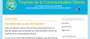 PREMIERS LAUREATS POUR LE TROPHEE SNCD DE LA COMMUNICATION DIRECTE