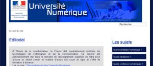 Lancement du blog www.universitenumerique.fr