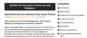 Zanox France recrute des jeunes diplômés de Bac+2 à Bac +5