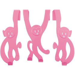 Un porte manteau monkey rose