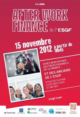 Afterwork spécial Finance à l'école de commerce ESGF