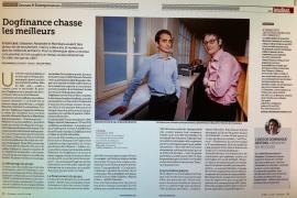 Le magazine "L'Entreprise" consacre un article à Dogfinance, une start-up créée par trois diplômés de l'ESGF