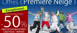 Séjour au ski : offre à durée limitée "Première Neige" à -50%