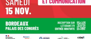Les Salons de l'Etudiant grandes écoles / santé, social, paramédical et sport / arts, digital et communication à Bordeaux