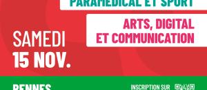 Les Salons de l'Etudiant grandes écoles / santé, social, paramédical et sport / arts, digital et communication à Rennes