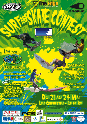Le surf and skate contest 2009 se déroulera du 21 au 24 mai 2009 aux Grenettes - Ste Marie de Ré (17)