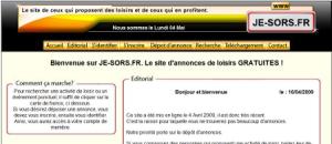 www.je-sors.fr, le site de tous les loisirs