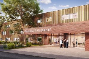 Cession Appartement en Résidence Etudiante de type T1 de 18 m² à Villeneuve-d'Ascq - Qampus - LOGIFAC -OHLE- 