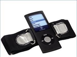  alt="Brassard avec étui pour iPod : pratique pour faire du sport"
