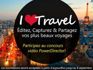  alt="CyberLink présente le concours vidéo «I Love Travel» du 8 juillet au 8 septembre."