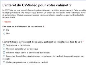  alt="Enquête / Etude tendance recrutement : Que pensez vous des CV Vidéos"