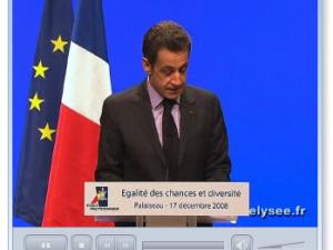  alt="Egalité des chances : Discours du Président Nicolas SARKOZY"