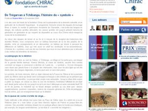  alt="La Fondation Chirac lance son blog"