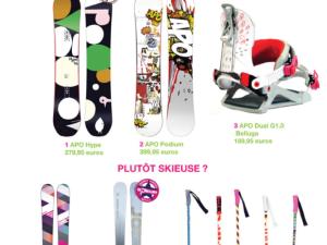  alt="Skieuse ou Snowboardeuse découvrez la panoplie idéale pour la saison 2013 / 2014"