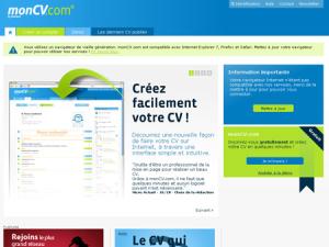  alt="MonCV.com, portail gratuit de création et de diffusion de CV."