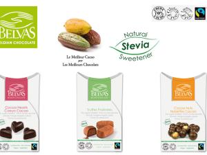  alt="La nouvelle collection de chocolats sans sucres ajoutés de BELVAS"