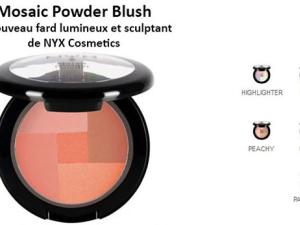  alt="Mosaic Powder Blush : le nouveau fard lumineux et sculptant de NYX Cosmetics"