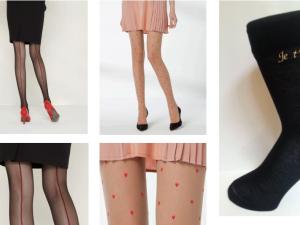 alt="Tabio célèbre la Saint-Valentin sur ses chaussettes et collants"