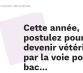 Les écoles nationales vétérinaires s sur Parcoursup !