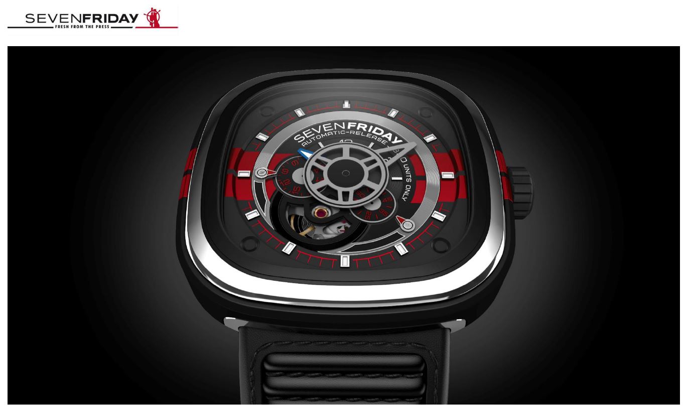 Montre d exception Big Block signe SEVENFRIDAY