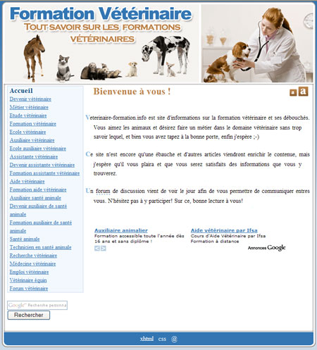100% formation vétérinaire : Un nouveau site 100% dédié 