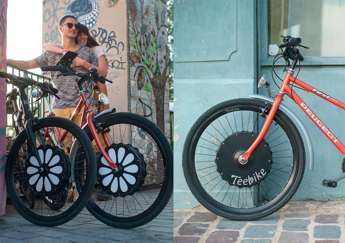 Cette roue transforme votre vieille bicyclette en vélo électrique 