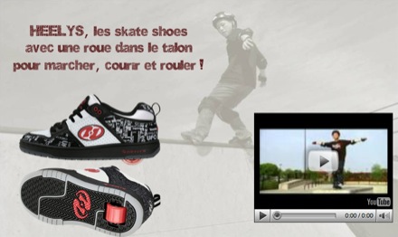 Méga tendance : les chaussures à roulette Heelys !